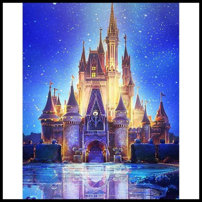 DIY Diamond Painting Full Drill Kastil / Castle Disney