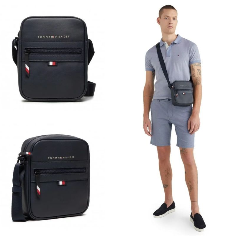 T0mmyhilfiger Men Essential Piquet Crossbody bag