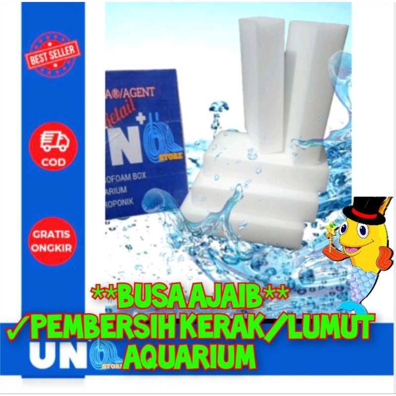 BUSA AJAIB PEMBERSIH KACA KERAK LUMUT AQUARIUM / MAGIC SPONGE