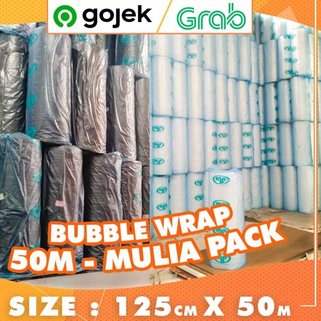 

BUBBLE WRAP ROLL 50 METER HITAM PUTIH BUBLE WRAP MULIAPACK MULIA PACK - MP ORG - Putih