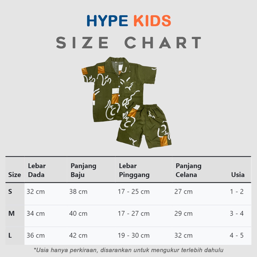 Hypekids Daily Set Rayon - Setelan Anak Oneset Rayon Usia 1 - 5 Tahun Unisex