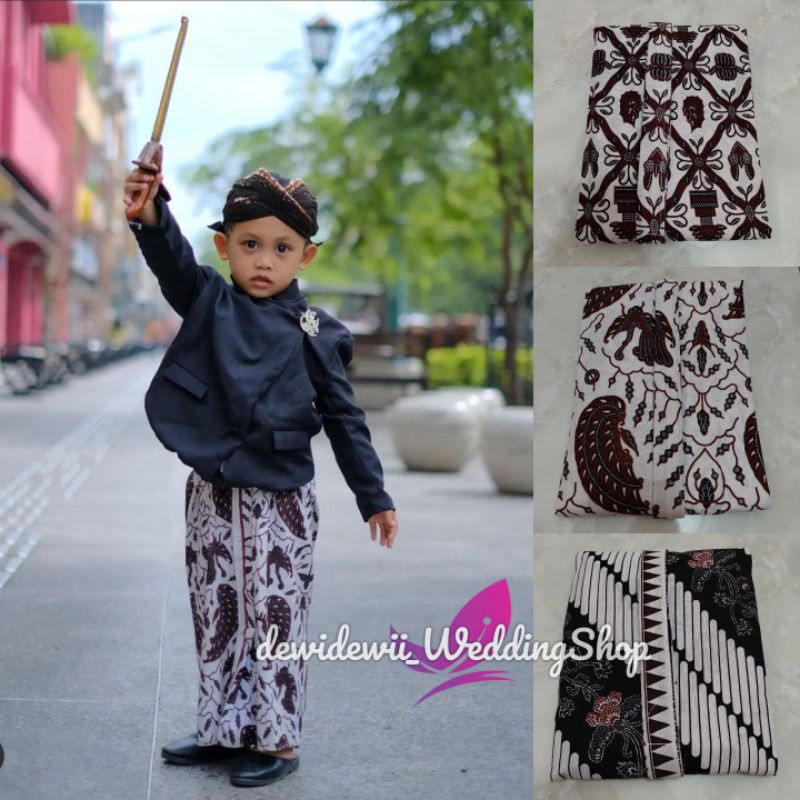 Jarik Anak Cowok Wiru Instan / Tinggal Pakai - Motif Lengkap