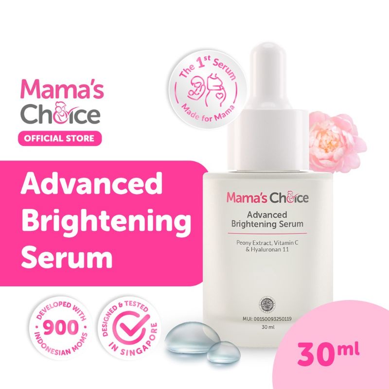 Mama's Choice Advanced Brightening Face Serum | Serum untuk Mencerahkan Wajah Aman Ibu Hamil dan Ibu Menyusui