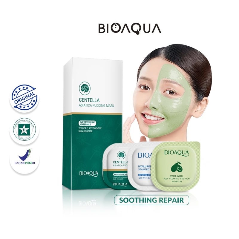 Jual (ECER) Bio Aqua Bioaqua Pudding Mask 7.5gr / Masker Wajah / Centella Asiatica Pudding Mask