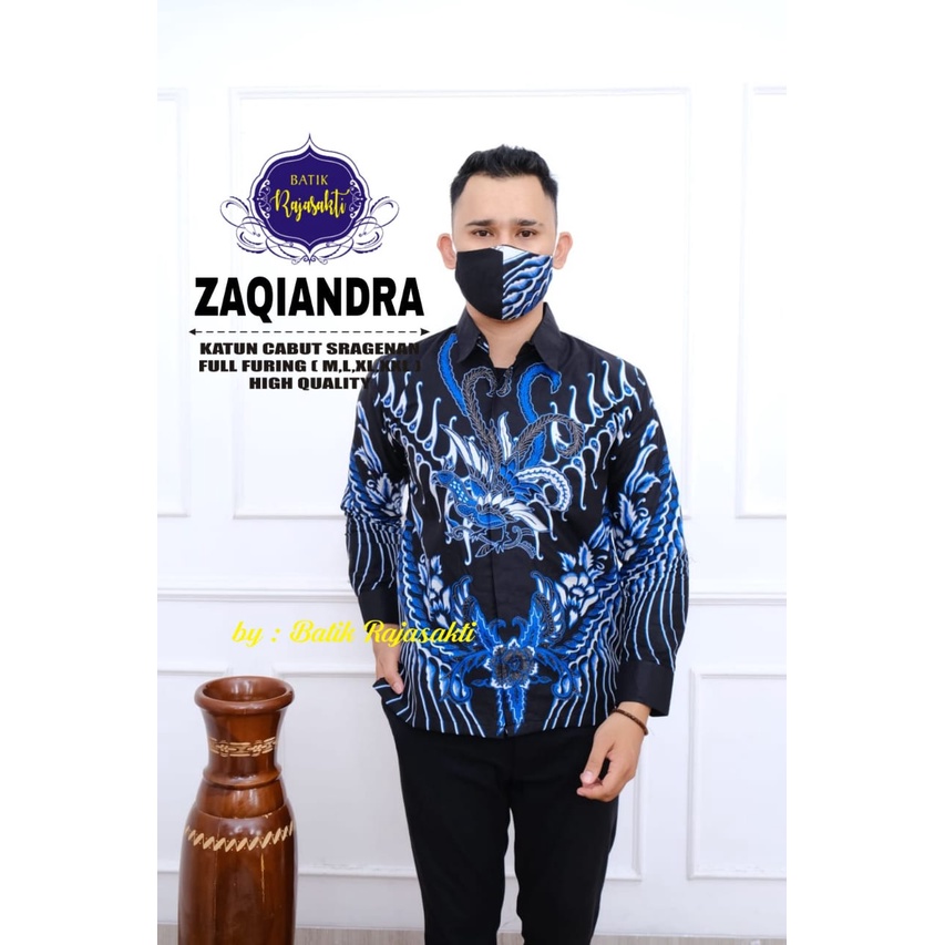 ZAQIANDRA RAJASAKTI BATIKSOLOAMANAH KEMEJA BATIK PRIA SOLO LENGAN PANJANG PENDEK LAPIS FURING ATASAN PREMIUM MODERN KATUN HALUS RAMAKRISHNA PEN CAHAYA 2  SEKUNTUM BUNGA TWO BANGSAWAN DUO BANGSAWAN BIRUDUO AYAM NAVI DIAMOND PEN BIRU BERLIAN BIRU PEN