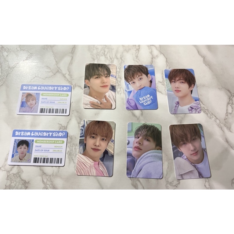 BOOKED - NCT Dream laundry shop random card pack pc trading tc mark renjun jaemin jisung jeno selca 