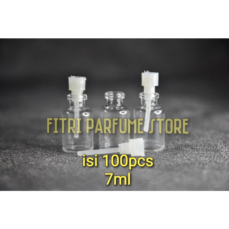 NEW BOTOL PARFUM TESTER BOTOL PENISILIN BOTOL VIAL 7ML 7 ML 7CC ISI 100PCS