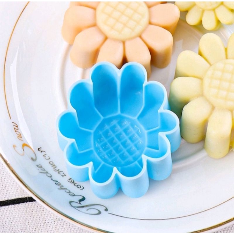 3 pcs cetakan silikon bunga mini 3 cm/cetakan kue puding jelly cokelat/cetakan coklat silikon