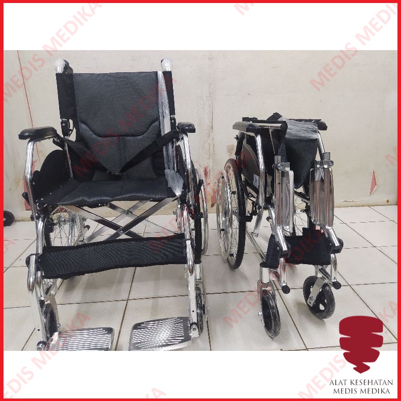 Kursi Roda Travelling 908 Sella Wheel Chair Aluminium Lipat Haji Umroh Travel