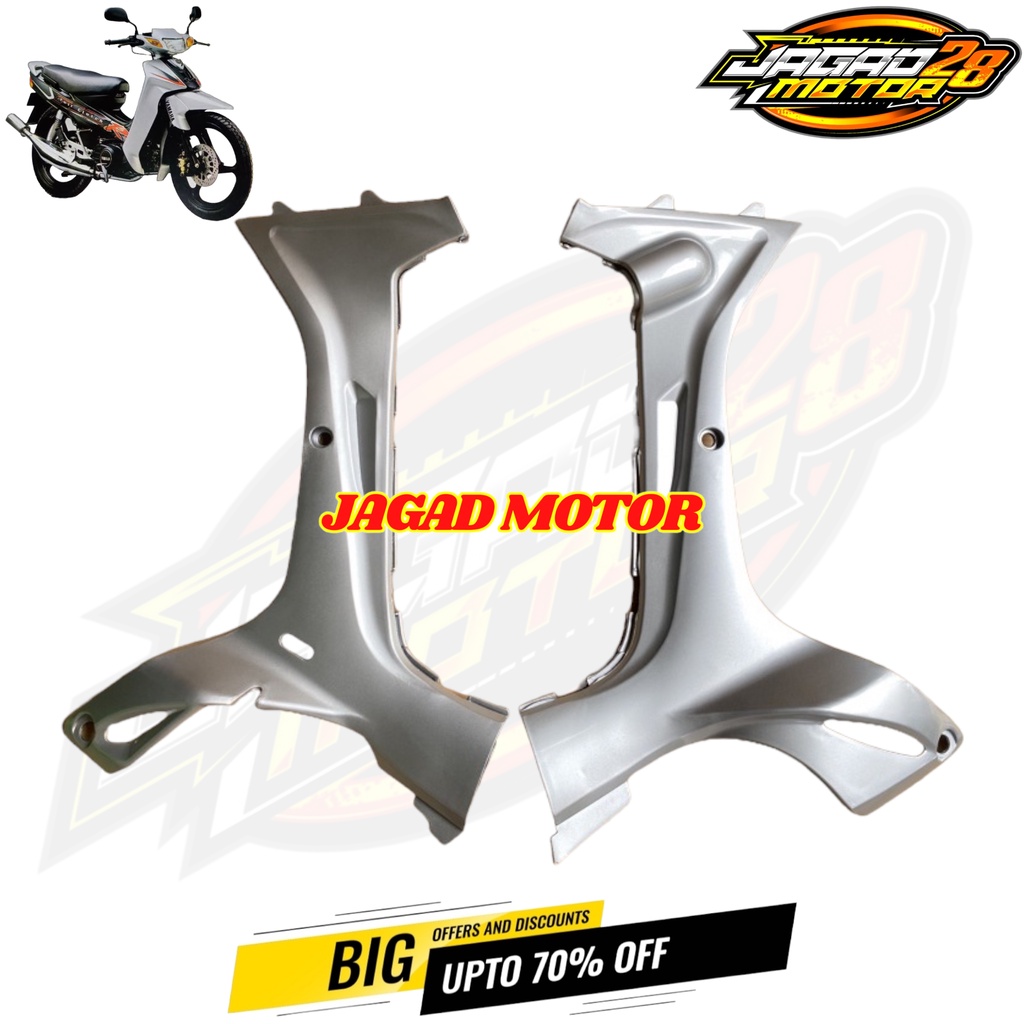 Sayap Dalam Yamaha Fizr Fiz R Silver / Cover Sayap Dalam Yamaha Fizr Fiz R Silver / Legshield Dalam Yamaha Fizr Fiz R Silver