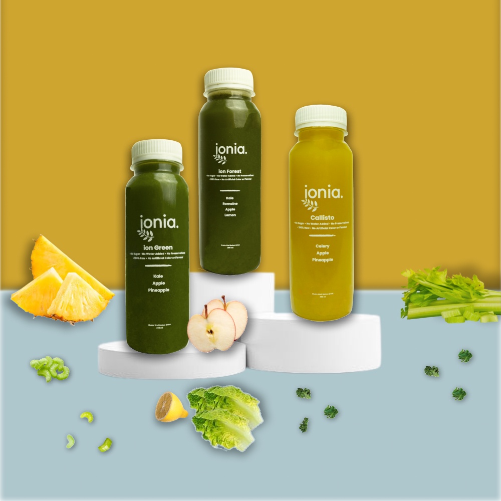 

Jus Seledri Celery Stick Kale Apel Nanas Lemon Romaine Buah Sayur Juice Diet Sehat Cold Pressed Paket Detox Juice Detoks Detok Cleanse Minuman Sehat Herbal Smoothies 3 Botol 250ml