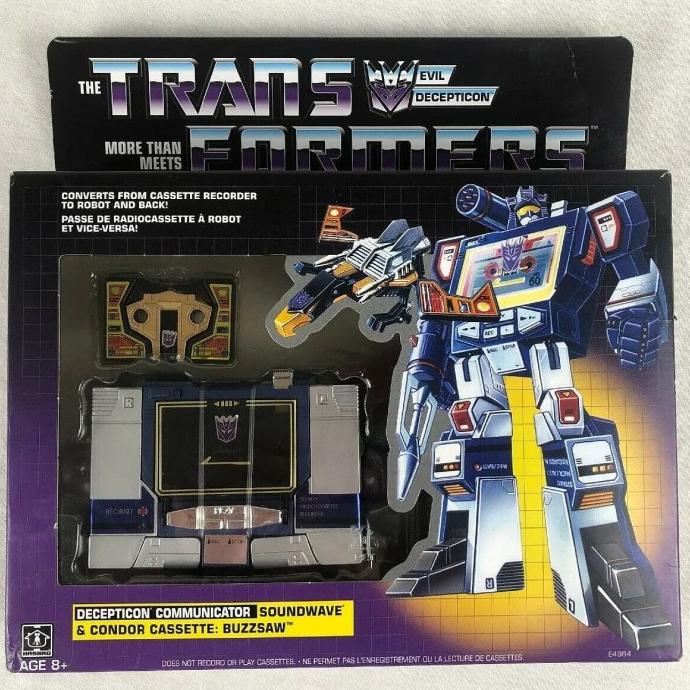 HASBRO TRANSFORMERS G1 SOUNDWAVE & BUZZSAW DECEPTICON COMMUNICATOR