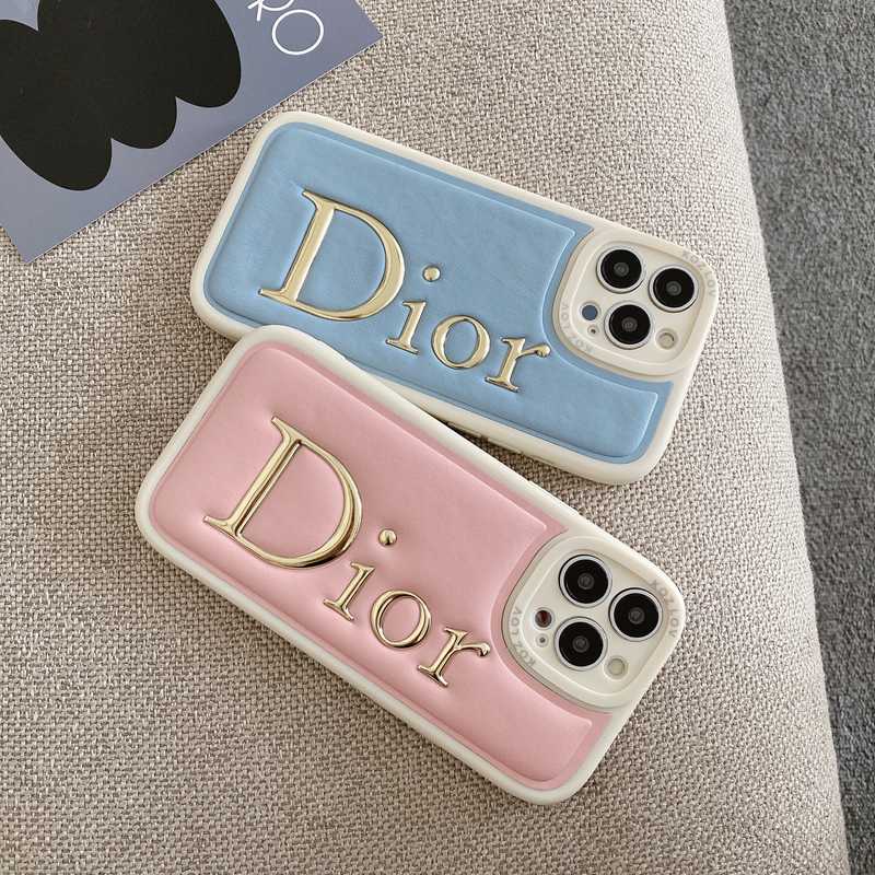 Case Handphone Wanita Bahan Kulit Warna Hitam Untuk iPhone 11 12 13 14 Pro Max 14 Plus DIOR