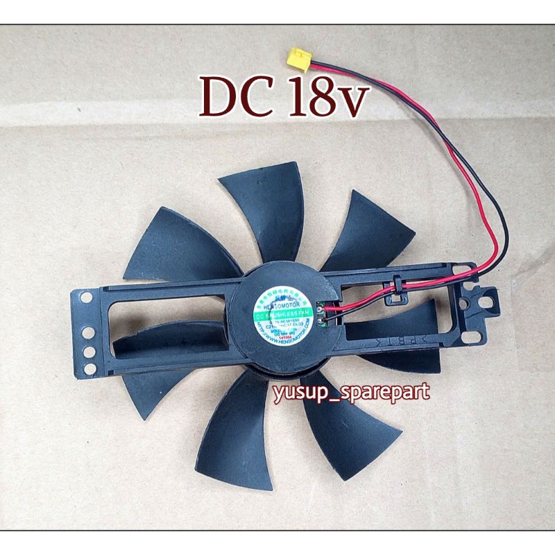 Baling baling plastik Kompor Induksi Brushless Cooling Fan DC 18V