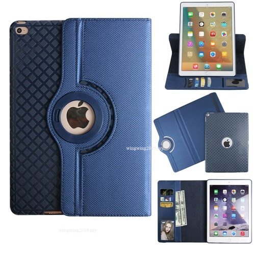 Casing Flip TPU + Kulit PU Rotasi 360 Derajat Untuk iPad 9th 10th 7th 10.2 6th gen 2018 9.7 2017 5th Pro 9.7 &quot;2016