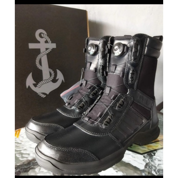 Sepatu PDL TNI-AL jatah sepatu boats tali putar dinas lapangan