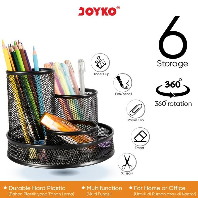 

Desk Set / Pen Holder / Tempat Alat Tulis Jaring Jala Joyko DS-24