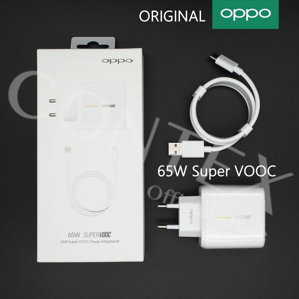 Charger Oppo 65W Super Vooc 2.0 Type C 6.5A Fast Charging Adapter Original100