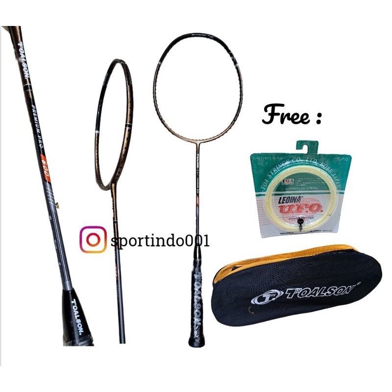 Jual Raket Badminton TOALSON Premium Pro 600 Komplit ORIGINAL Shopee Indonesia