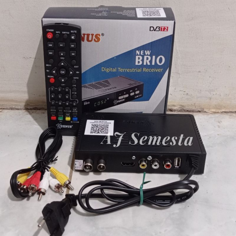 Set Top box Tv Digital Dvb T2 Venus New Brio Postel Bisa YOUTUBE, TIKTOK, WETV