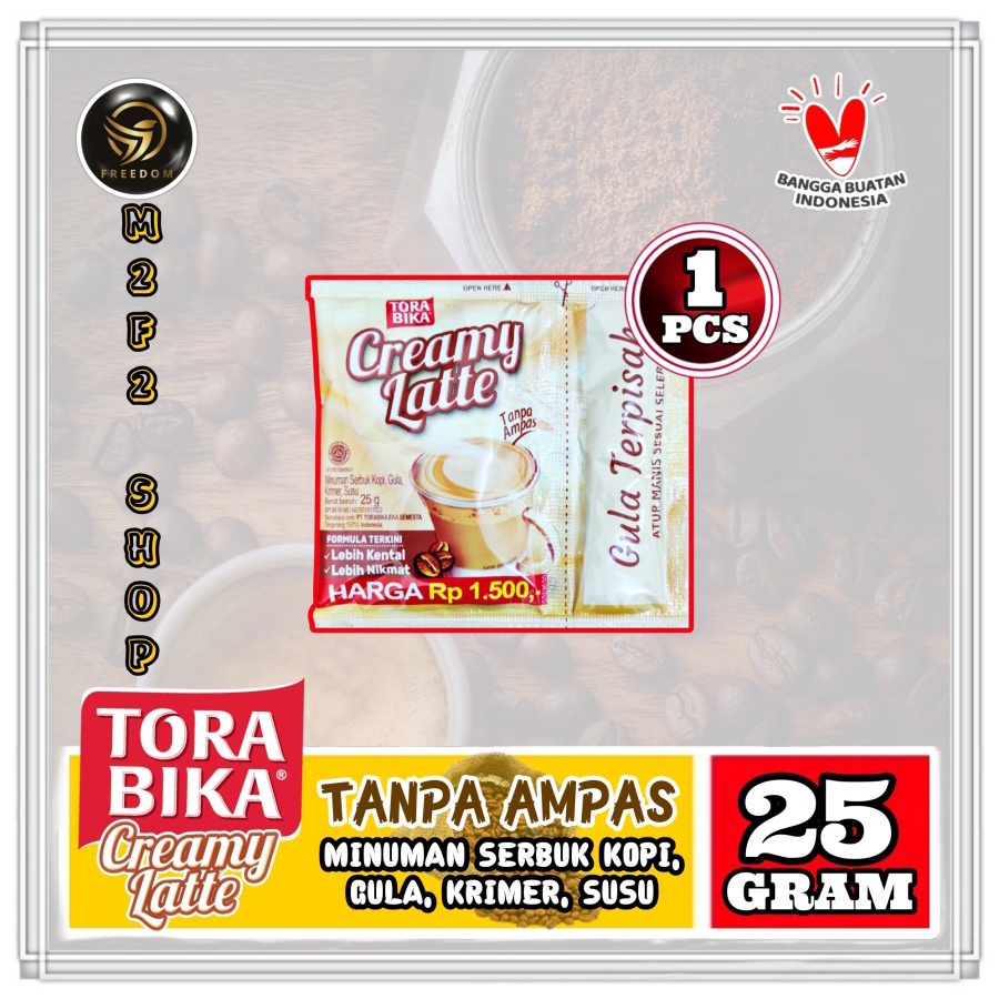 

Kopi Torabika Creamy Latte Sachet - 25 gr (Kemasan Satuan)