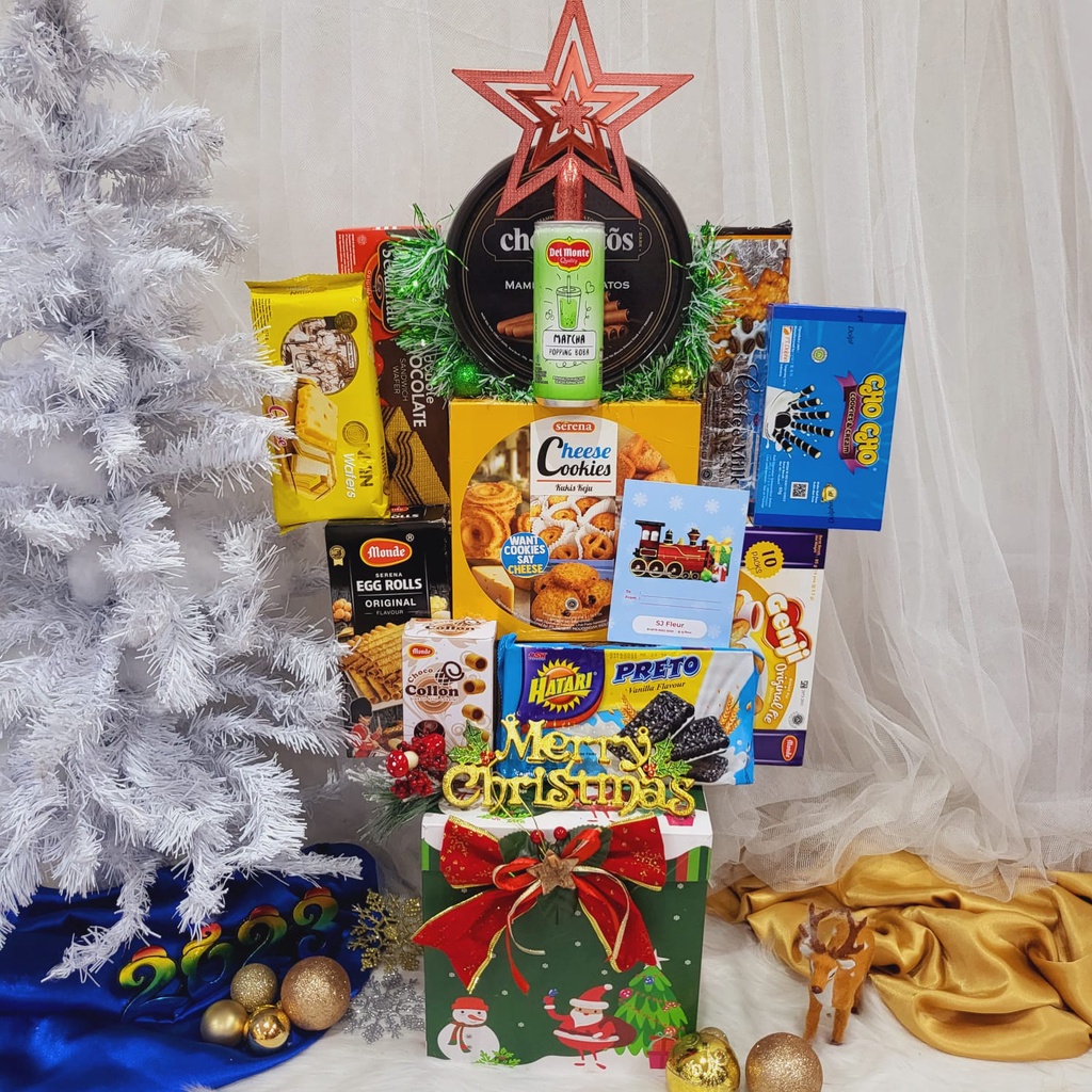 

Paket Dekorasi Hampers Natal Christmas Parcel Hadiah Kue Kering 298