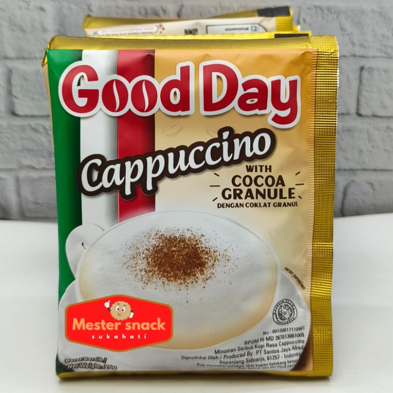 

Kopi Good Day Cappuccino Renceng 25 gr (1 renceng isi 10 pcs)