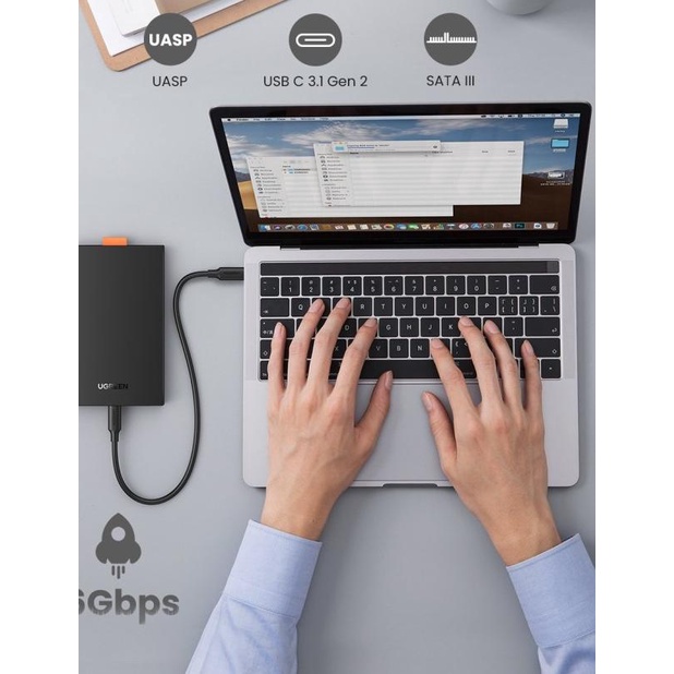 UGREEN HDD SSD Casing / Enclosure USB-C to 2.5″ SATA Neo - CM237