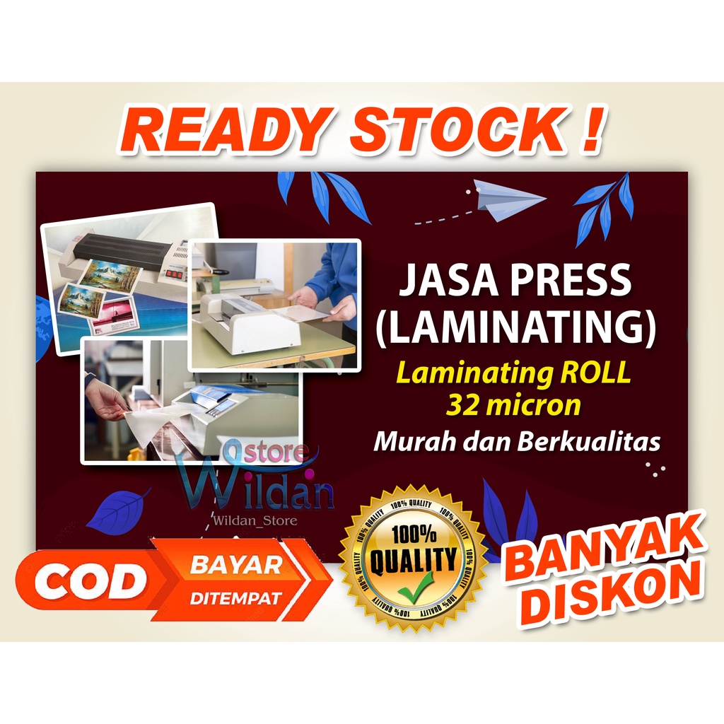 

JASA LAMINATING ROLL 32 MICRON || Bisa COD (Bayar di tempat) - JASA PRESS (LAMINATING), MURAH DAN BERKUALITAS || LAMINATING ROLL 32 MICRON