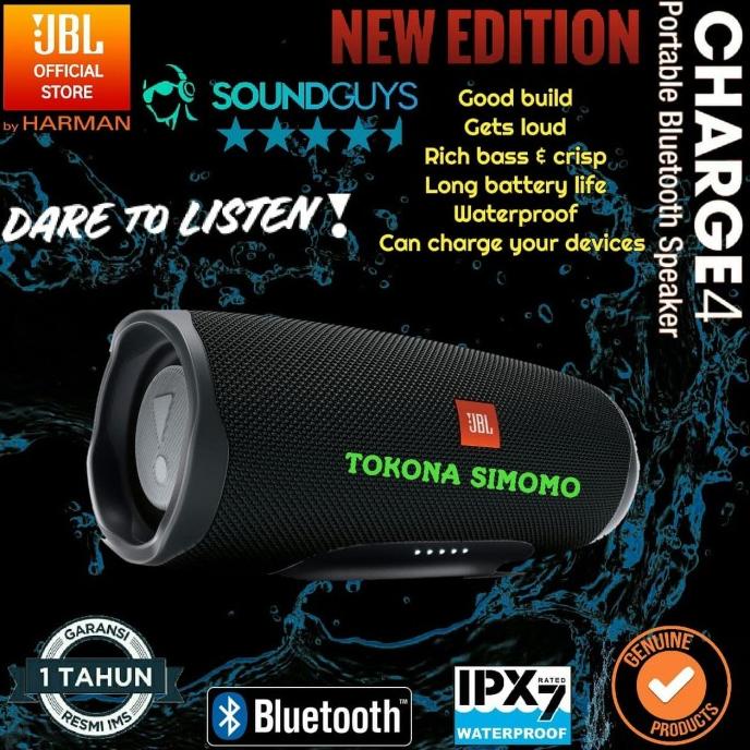 Jbl Charge 4 / Charge4 Portable Waterproof Bluetooth Speaker Original