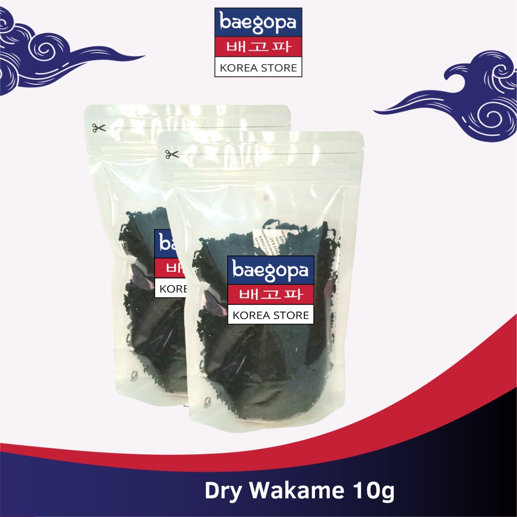 

Dried Cut Wakame Rumput Laut Kering 100 g │ Dry wakame Import untuk Sup Miso Ramen Udon