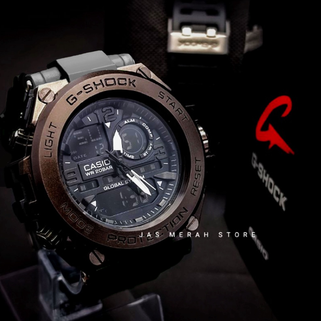 G SHOCK GST-8600 METAL ABU-ABU GRADE A JAM TANGAN PRIA