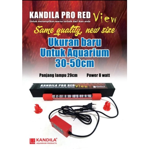 LAMPU AQUARIUM LED VIEW KANDILA PRO RED 400