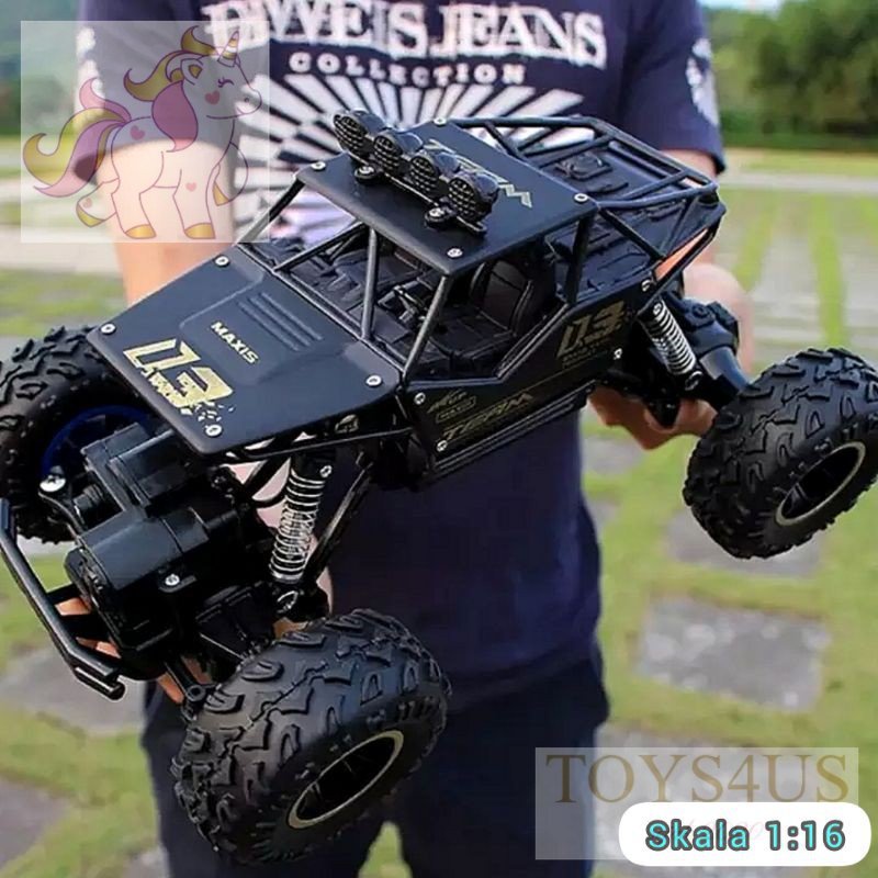 Toys4Us - Mobil Remot - Mainan Remote Kontrol - RC Rock Crawler 4WD Remote Control 4x4 Offroad Jeep 
