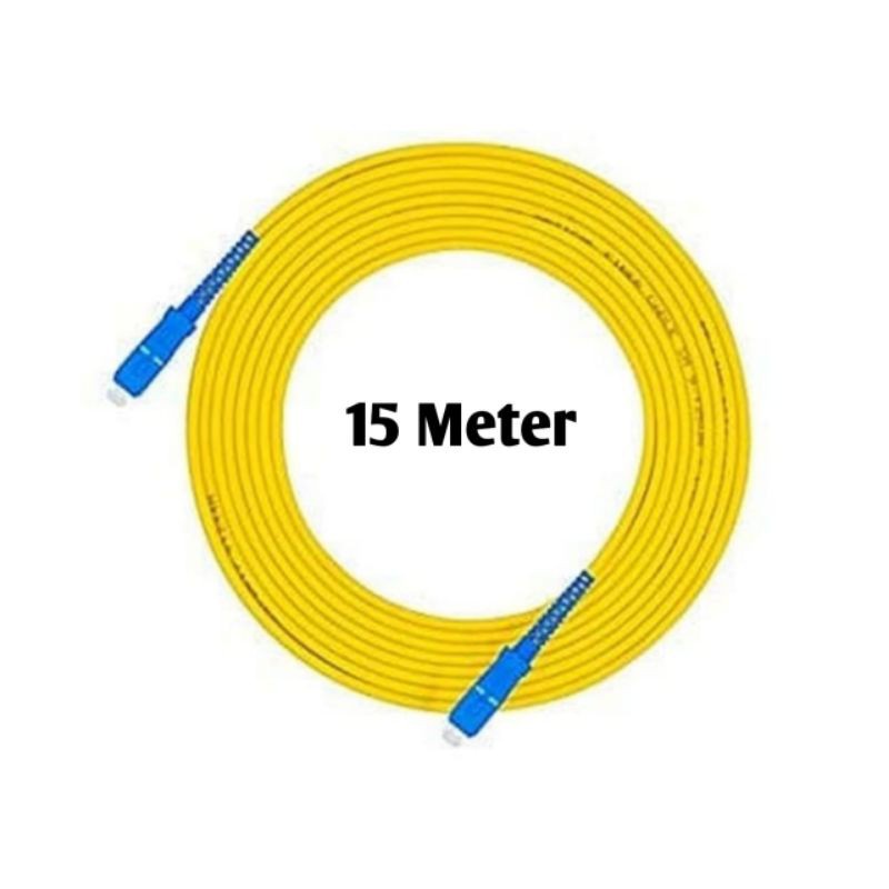 Netfo SC-SC-SM-SP-15M Kabel Fiber Optik Patch Cord SC SC 15M Single Mode Simplex 15 Meter