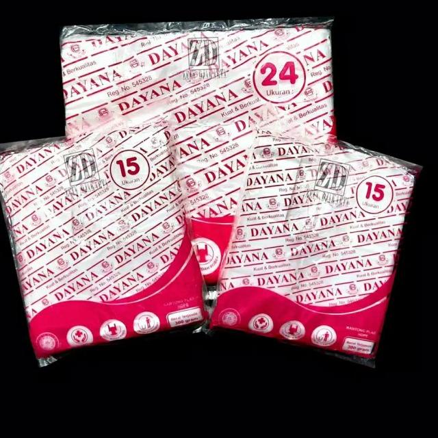 

KANTONG PLASTIK PUTIH BENING DAYANA PINK UK 15/24 - 24
