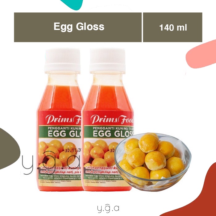 

Egg Gloss 140ml / Pengganti Kuning Telur / Prims Food