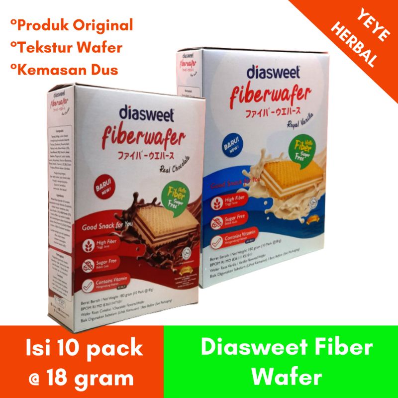 

Diasweet Fiber Wafer 180 gram