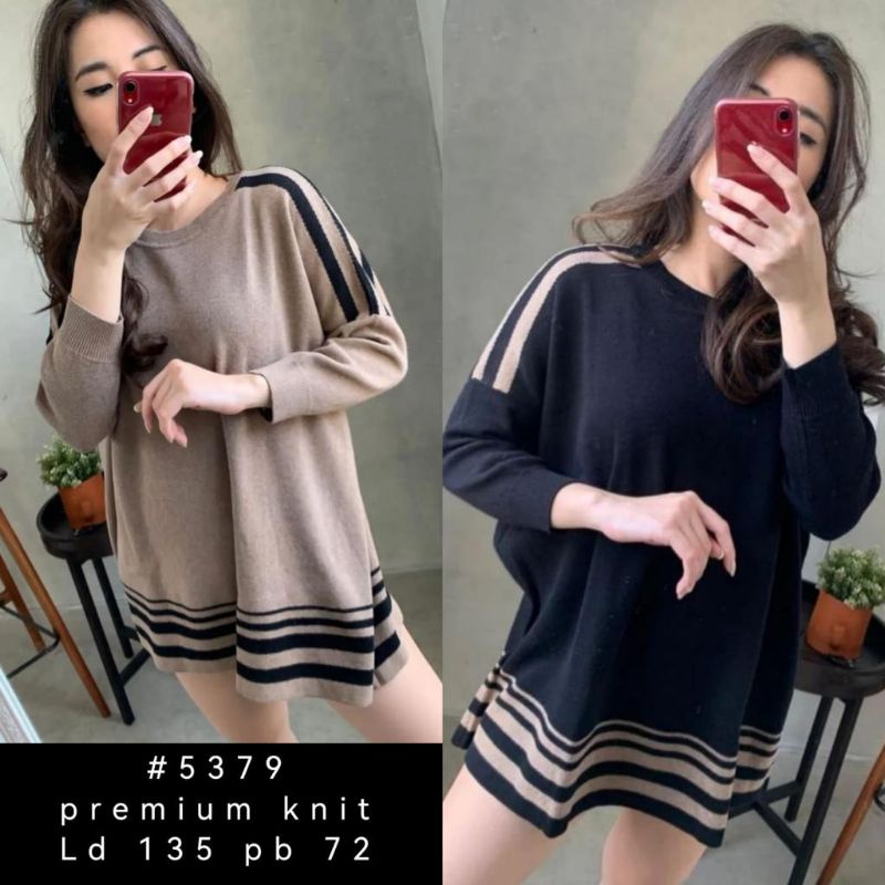 Blouse Rajut/ 5379 jumbo / Rajut terbaru/atasan rajut import