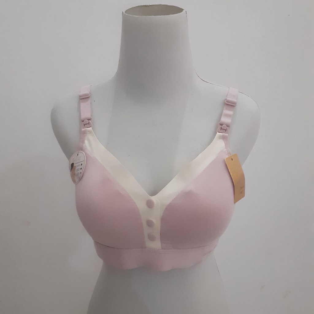 BH MENYUSUI TALLY 8873 Nursing BRA Bh Ibu Menyusui Tanpa Kawat Busa bisa Dilepas 3 kait BTK