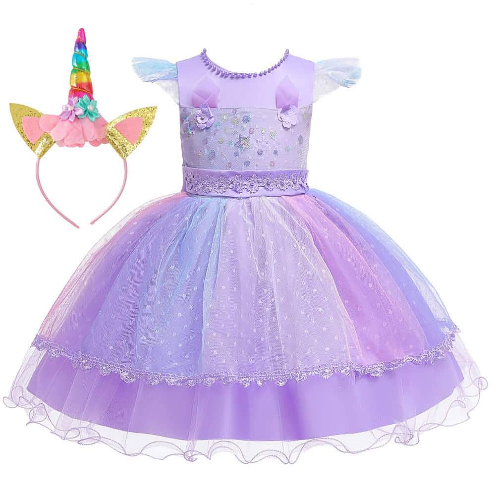 Dress Unicorn Rainbow Star And Moon