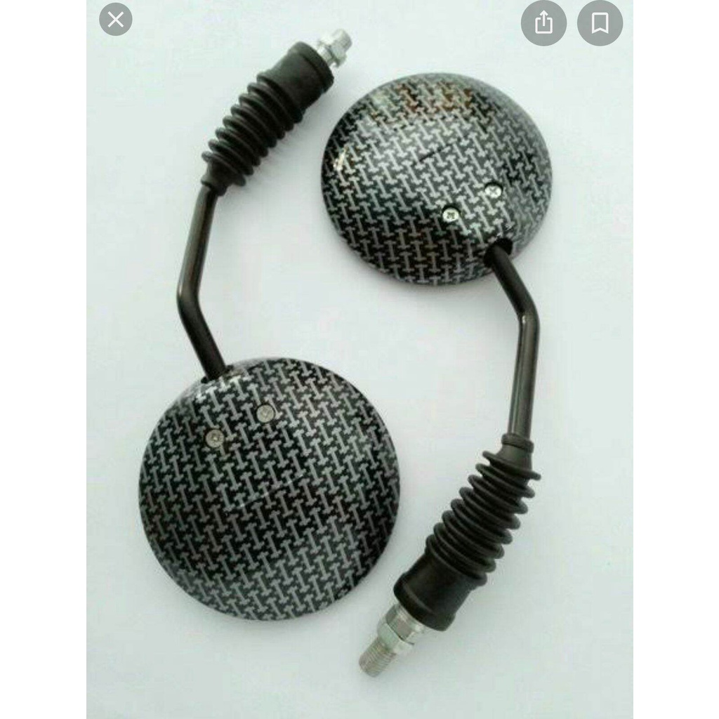 Spion Scoopy Lipat Karbon - Spion Honda Beat Vario Scoopy Model Bulat Lipat Karbon