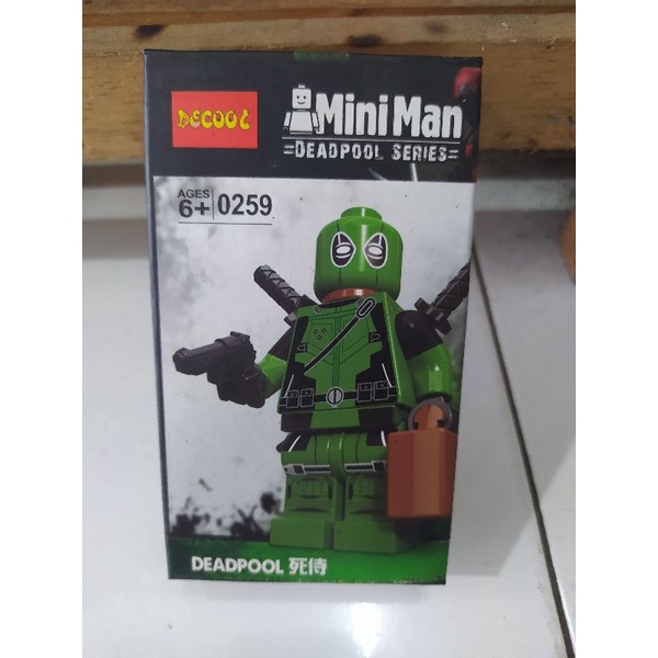 Mainan balok susun Deadpool Heroes Brick