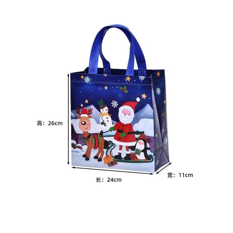 TAS SOUVENIR NATAL HADIAH LUCU GOODIE BAG BESAR TAS BESAR MERRY XMAS