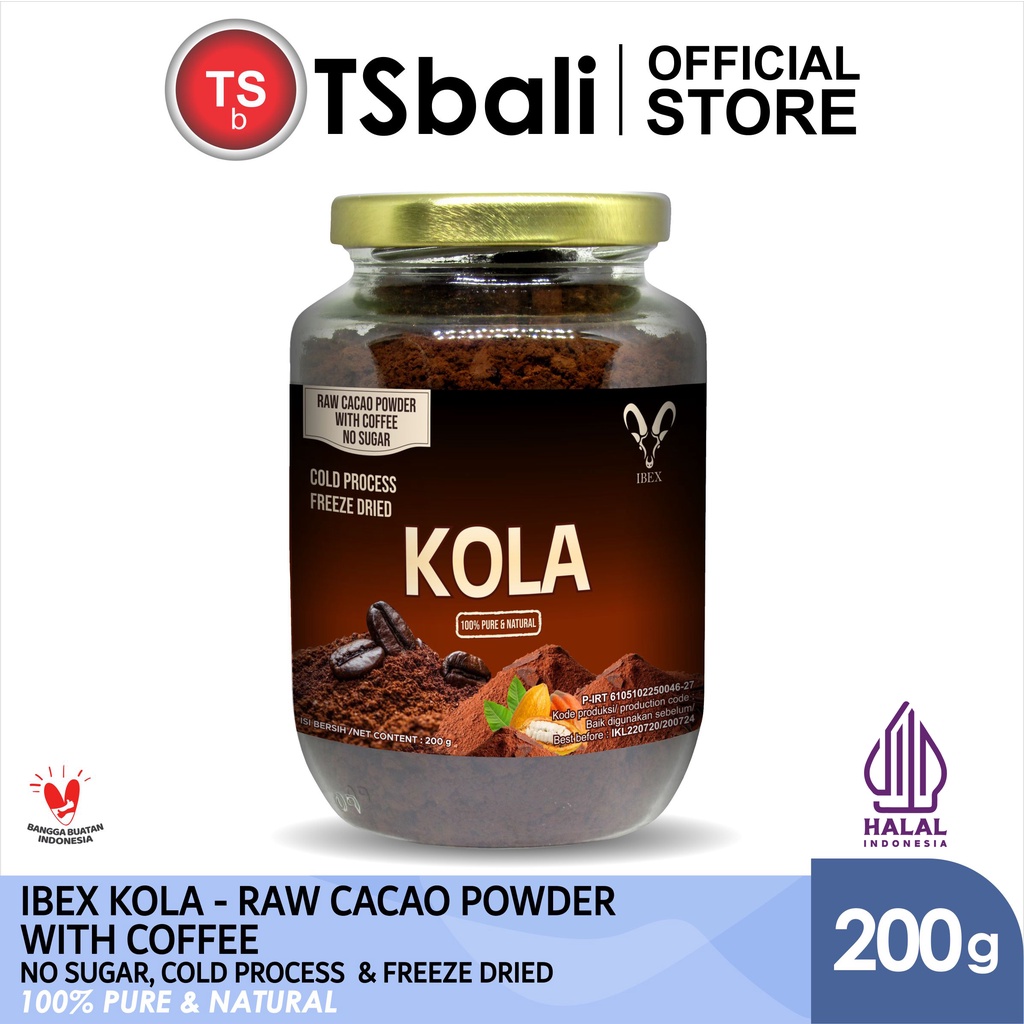 

BUY 2 GET 1 FREE !!! IBEX Kola / Raw Cacao Powder with Coffee / Coklat Kopi 200gr