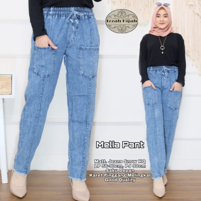 Celana Wanita Jeans Kekinian Melia By Izzah