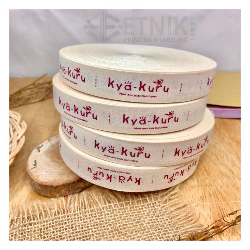 

pita katun lembut label merek label katun(20meter)