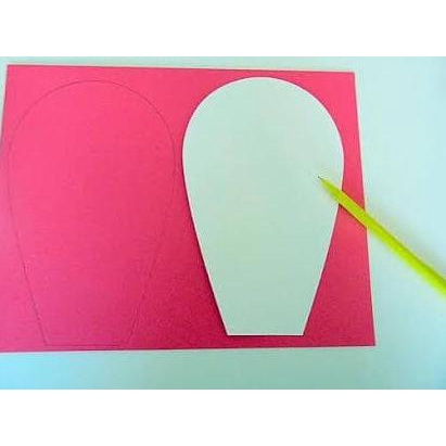 Template Pola Paper Flower C
