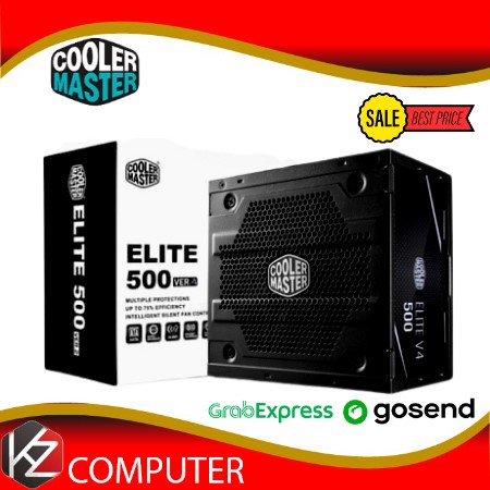 PSU Cooler Master 500 Watt white 80+  Elite V4 - COOLLERMASTER 500 Watt White