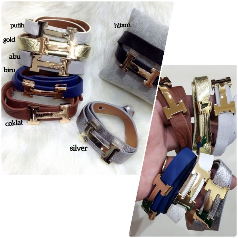 Gelang kulit branded band Premium Quality Anti karat Gelang tangan kulit import /gelang Tangan Wanita branded Band bahan kulit G552